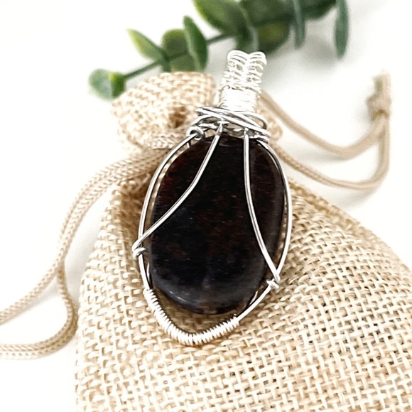 Handmade wire wrapped  semiprecious stone💖✨ - Picture 3 of 8